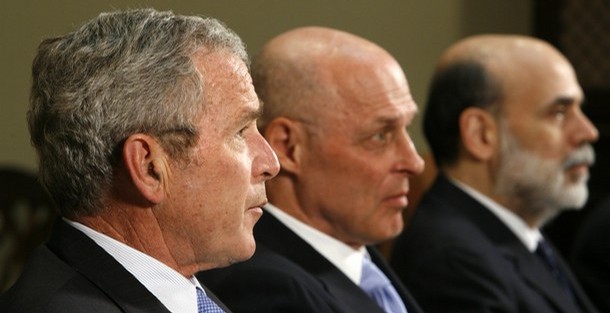 Bush, Paulson, Bernanke