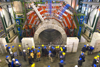 CERN LHC under construction