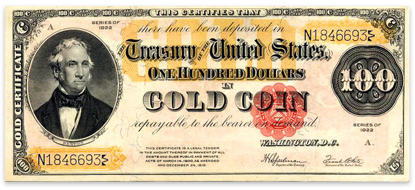 gold certificate
