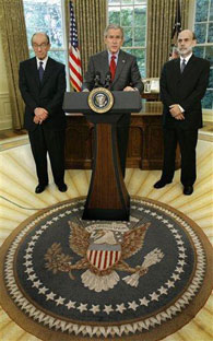 Alan Greenspan, Pres Bush, Ben Bernanke