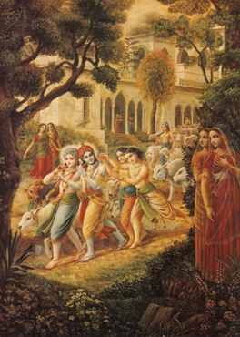 Krishna with friends