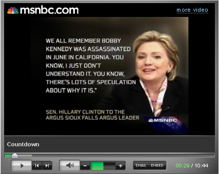 Olberman on Clinton