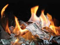 burning money