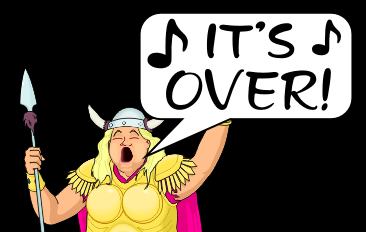fat lady sings