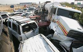 freeway pileup