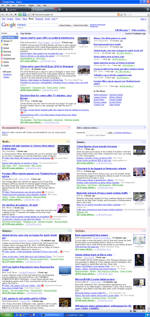 google browser shot