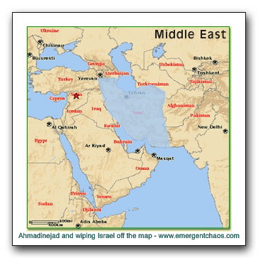 Iran wiped off map