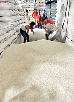 rice stocks in Myanmar